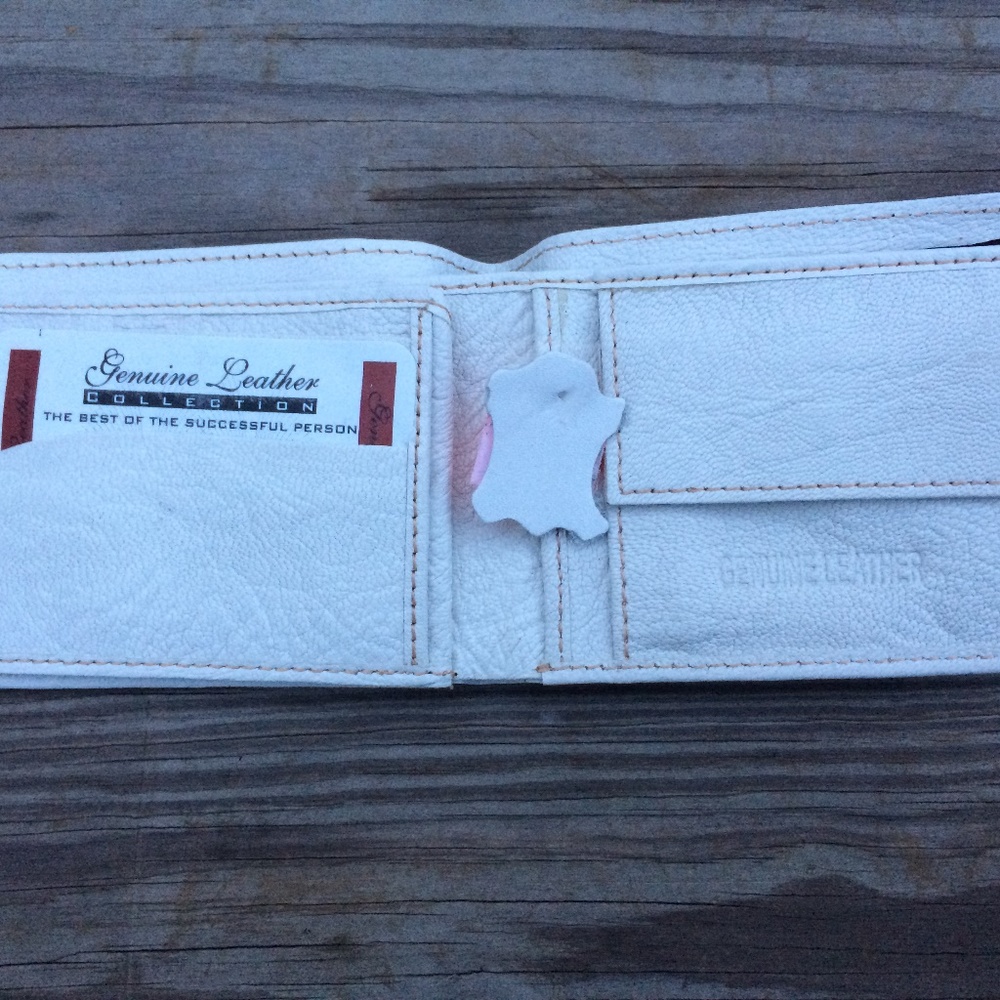 Handmade Genuine Supreme Leather Men Wallet bifold - Picture 4 of 8